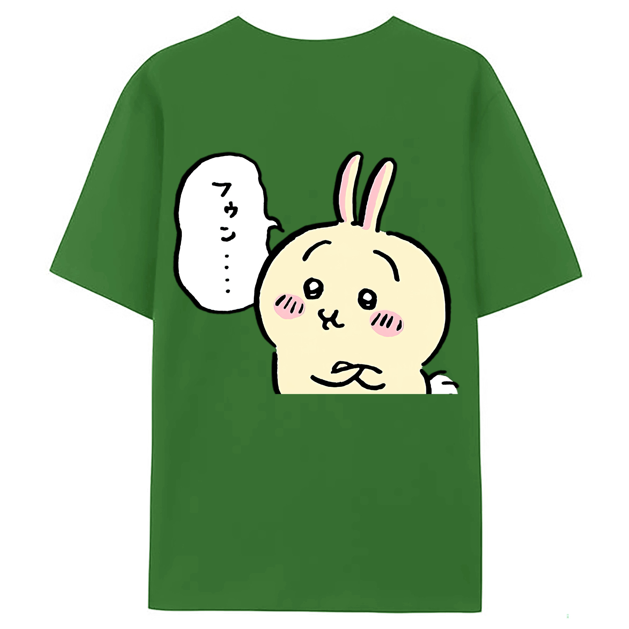（画像用） ちいかわ うさぎ Chii-kawa usagi レディース半袖Tシャツ(バックプリント)
